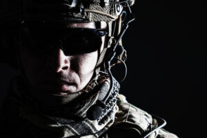 Elite,member,of,us,army,rangers,in,combat,helmet,and